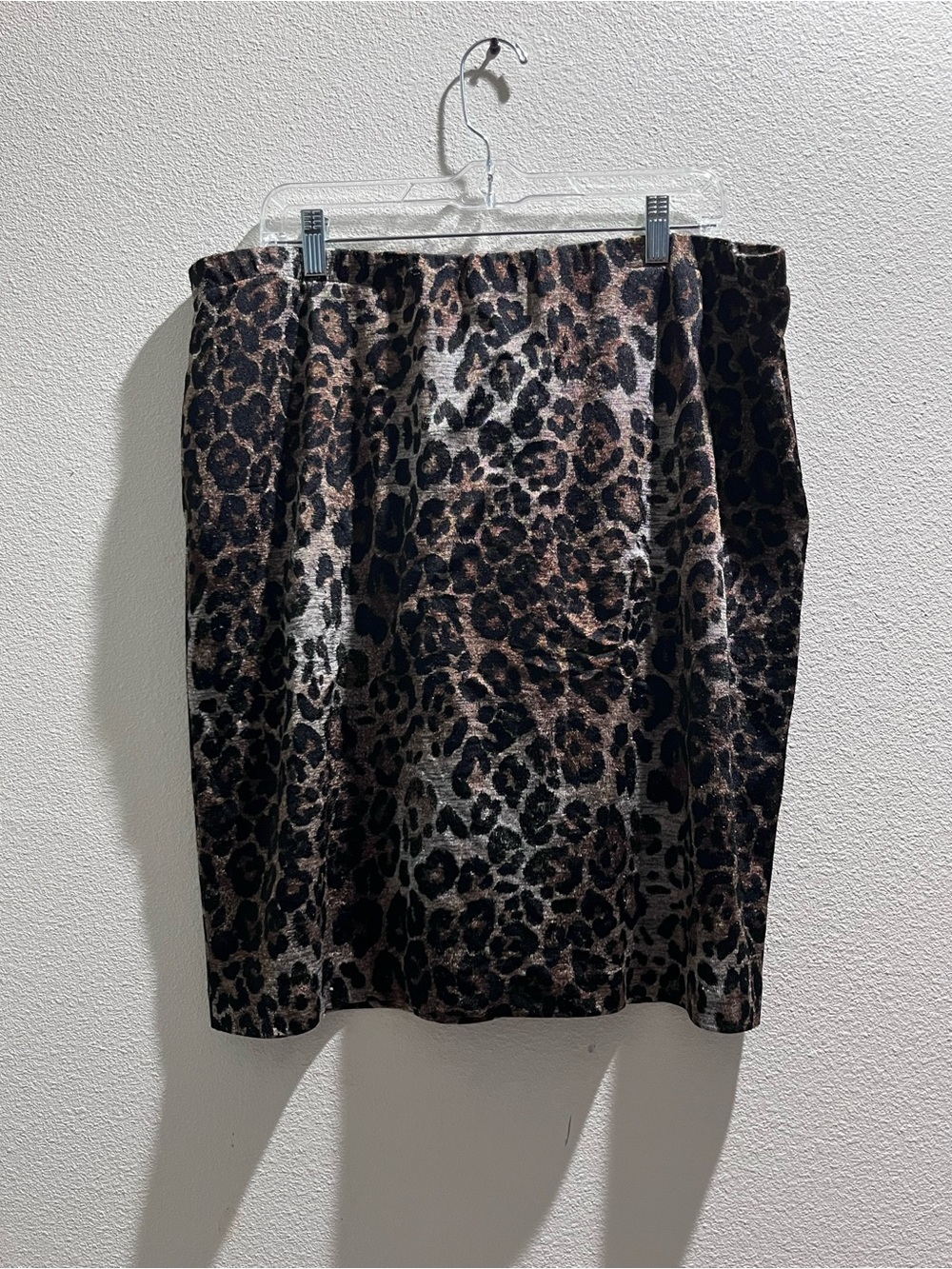 Chico's Leopard Print Mini Skirt - Black & Brown